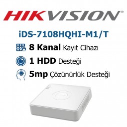 Hikvision iDS-7108HQHI-M1/T 8 Kanal 5mp DVR Kayıt Cihazı Hikvision iDS-7108HQHI-M1/T 8 Kanal 5mp DVR Kayıt Cihazı